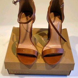 Brown Strappy Heeled Sandals